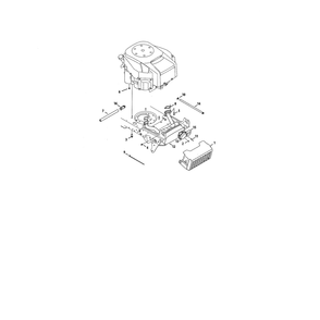 Engine Accessories Diagram and Parts List for 13WZ92AK056  Cub Cadet Lawn Tractor